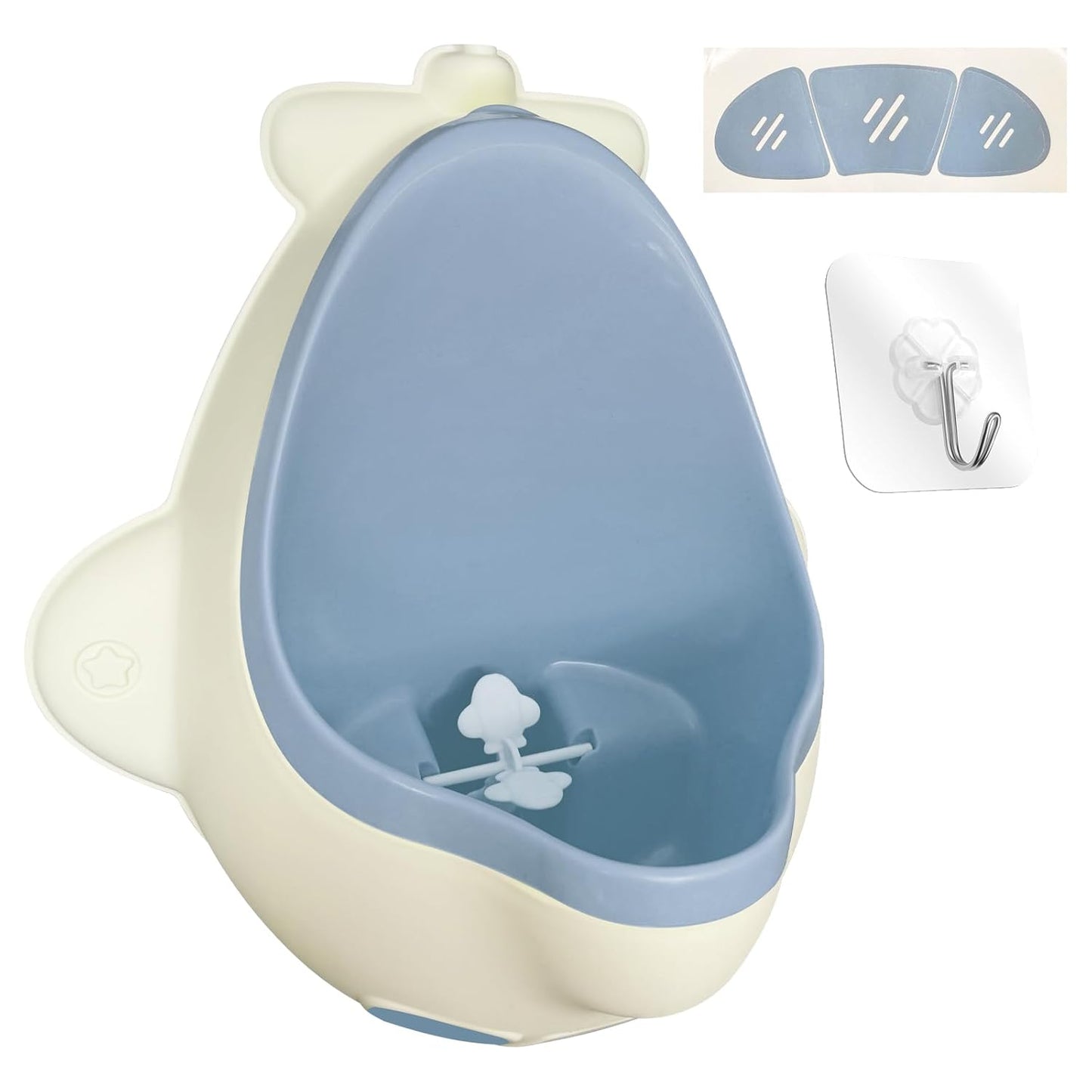 Cute Frog Potty Training Urinal for Boys with Funny Aiming Target - Blackish Green