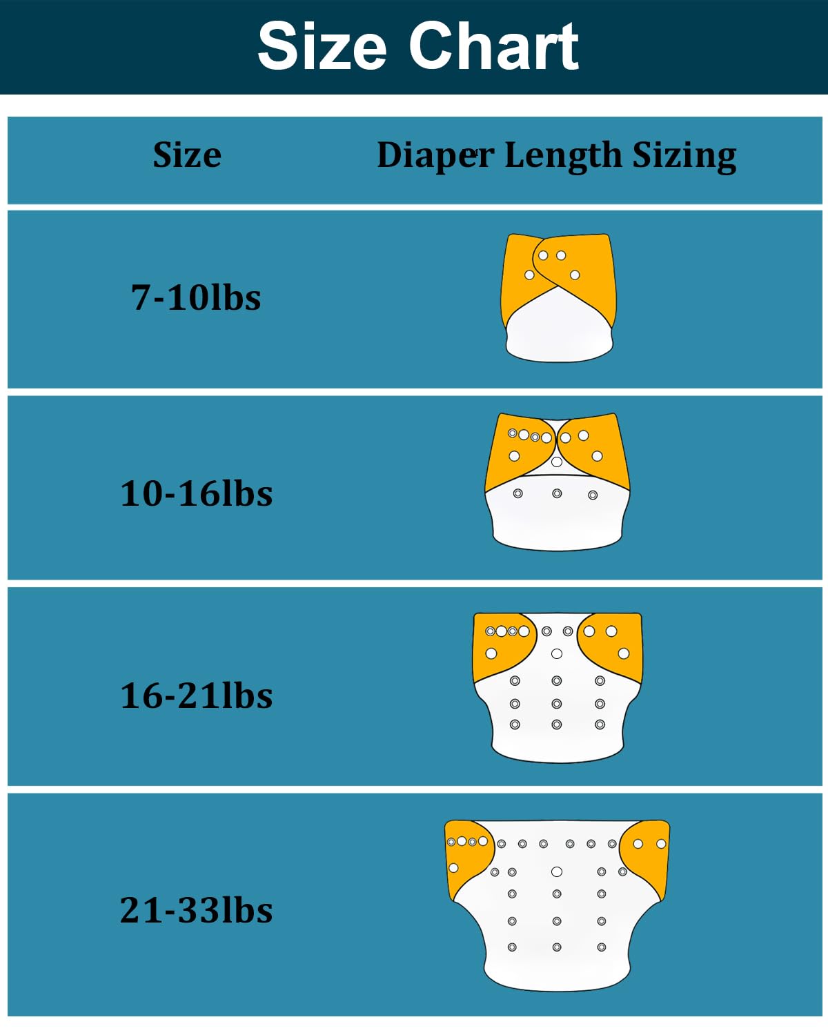 babygoal Cloth Diaper Covers 6 Pack with Wet Bag for Fitted Diapers and Prefolds with Double Gussets, Adjustable and Reusable for Baby Boys and Girls