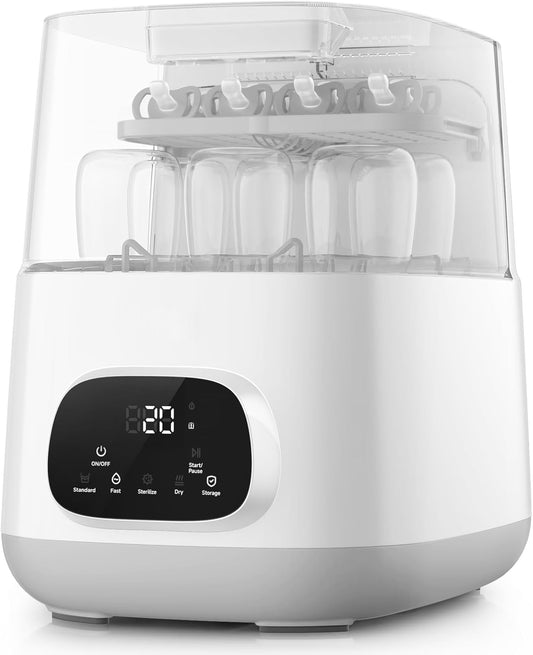 Upgraded Bottle Washer Pro, All-in-One Baby Bottle Washer and Sterilizer & Dryer, Cleaning Machine for Bottles, Pump Parts & Baby Essentials, Replaces Hand Washing, Mothers Day Gifts for Women