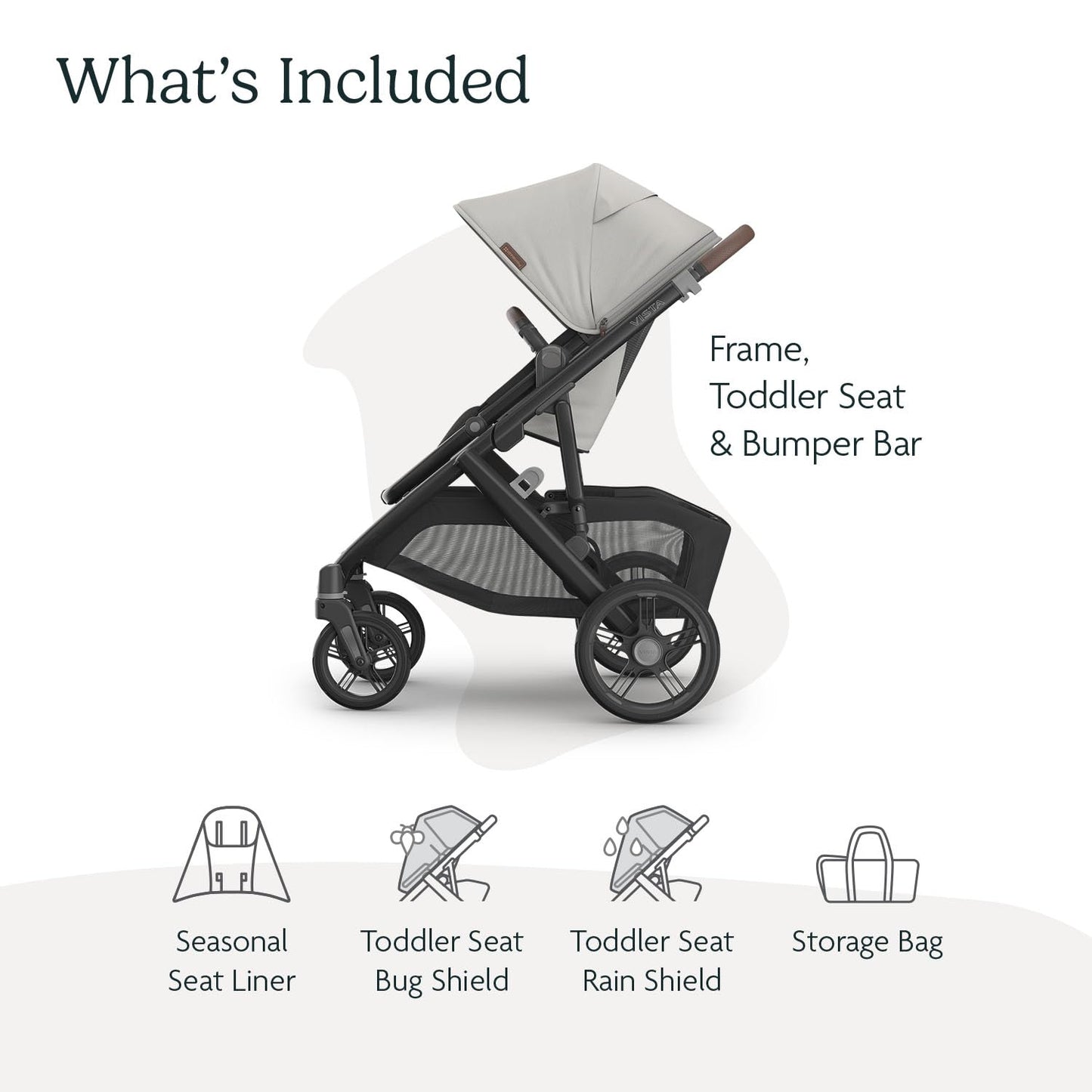 UPPAbaby Vista V3 Convertible Single-to-Double Stroller for Baby & Toddler, 30+ Configurations, Car Seat Compatible, All-Wheel Suspension, XL Basket – Owen (Mocha Mélange/Carbon Frame)