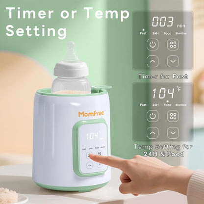 Bottle Warmer, 8-in-1 Fast Baby Bottle Warmer for Breastmilk and Formula,Milk Warmer with Accurate Temperature Control and Automatic Shut-Off,Multifunctional Bottle Warmers for All Bottles (Purple)