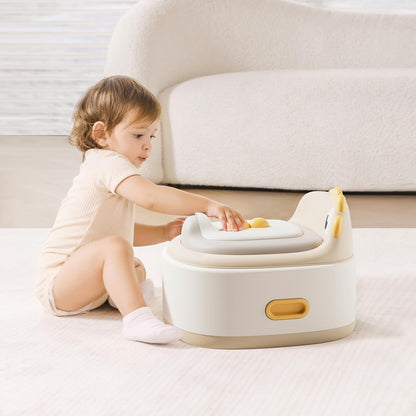 Toddler Toilet Potty Chair for Toddlers 1-7, Kids Potty Training Seat, 3-in-1 Potty Chair for kids Portable Removable Seat with Sturdy Step Stool, Standalone Potty Chair for Toddlers