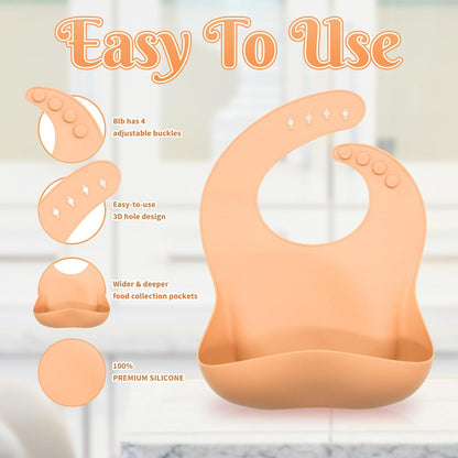 Silicone Baby Feeding Set 21 Pcs, Baby Led Weaning Supplies, Baby Feeding Supplies Set BPA Free, Essentials for Newborn Gift Mixed