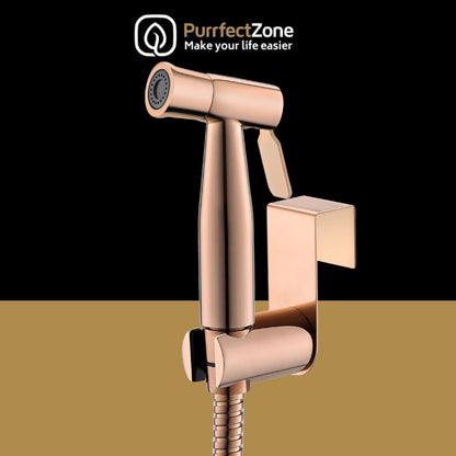 Purrfectzone Bidet Sprayer for Toilet, Handheld Sprayer Kit, Cloth Diaper Sprayer Set - Easy to Install - Stainless Steel