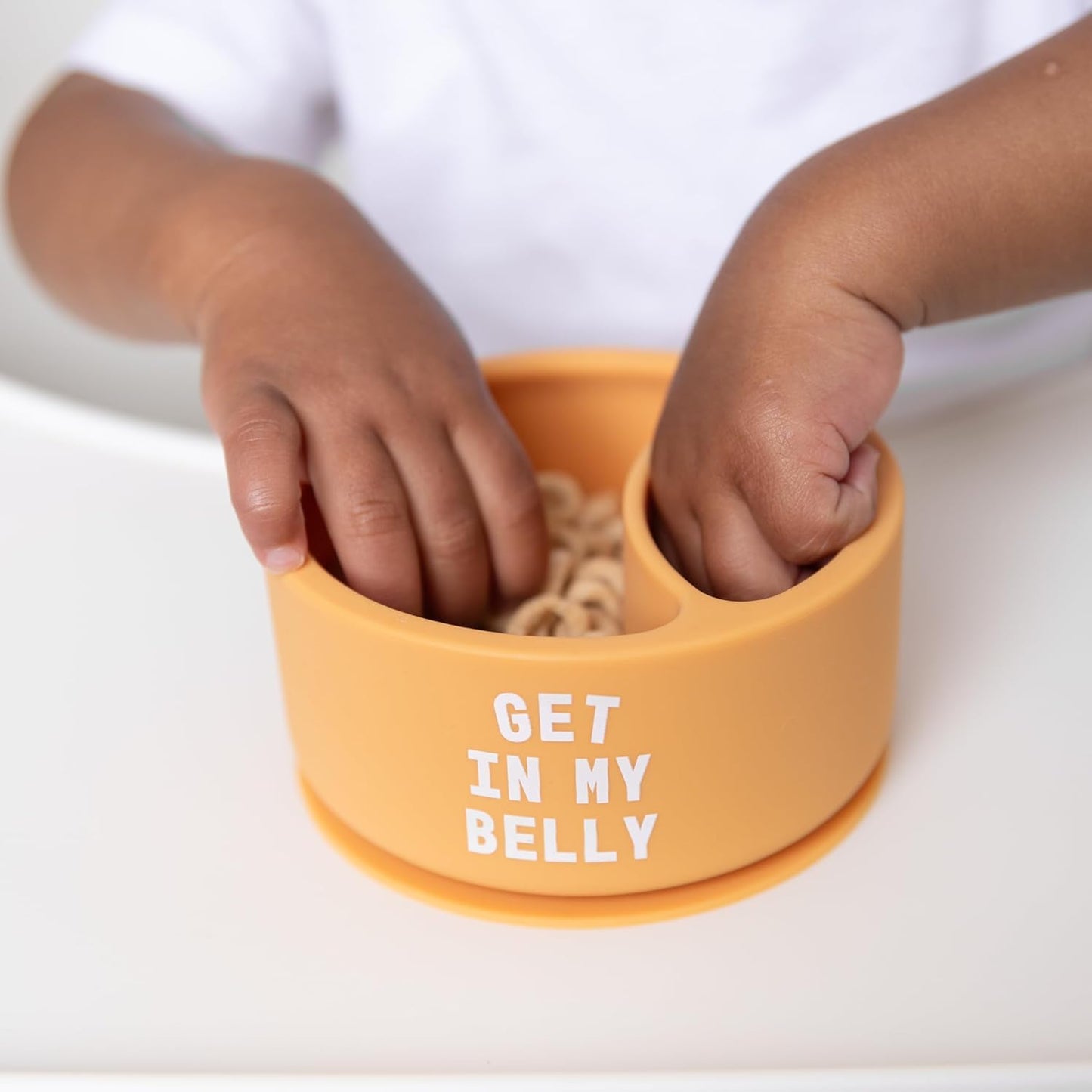 Bella Tunno Silicone Suction Bowl for Toddlers and Babies, Food Grade BPA Free Silicone, Non Slip Suction Base, Microwave & Dishwasher Safe, Ideal Baby-Led Weaning & Self Feeding Bowl, Miss Mess