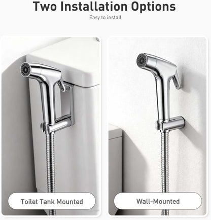Handheld Toilet Bidet Sprayer for Toilet-Adjustable Water Pressure Control with Bidet Hose for Feminine Wash, Jet Sprayer for Toilet Muslim Shower, Bidet Faucet Cloth Diaper for Baby Wash