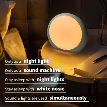 Loud Brown Noise Sounds White Noise Machine 30 Soothing Sounds 12 Color Night Lights Auto-Off Timer Sleep Machine with Memory Function for Baby Kids Adult for Office Privacy White Elephant Gifts