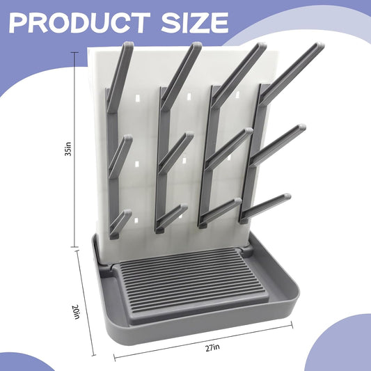 Baby Bottle Drying Rack for Countertop – Space-Saving Baby Bottle Holder for Drying Bottles, Nipples, Pump Parts & Accessories Ideal for Breastfeeding & Newborn Essentials Storage