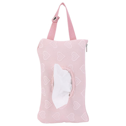 Quilted Baby Diaper and Wipes Pouch Portable Mommy Bag for Stroller Reusable Wipes Pouch with Lanyard for Casual Travel (Beige)