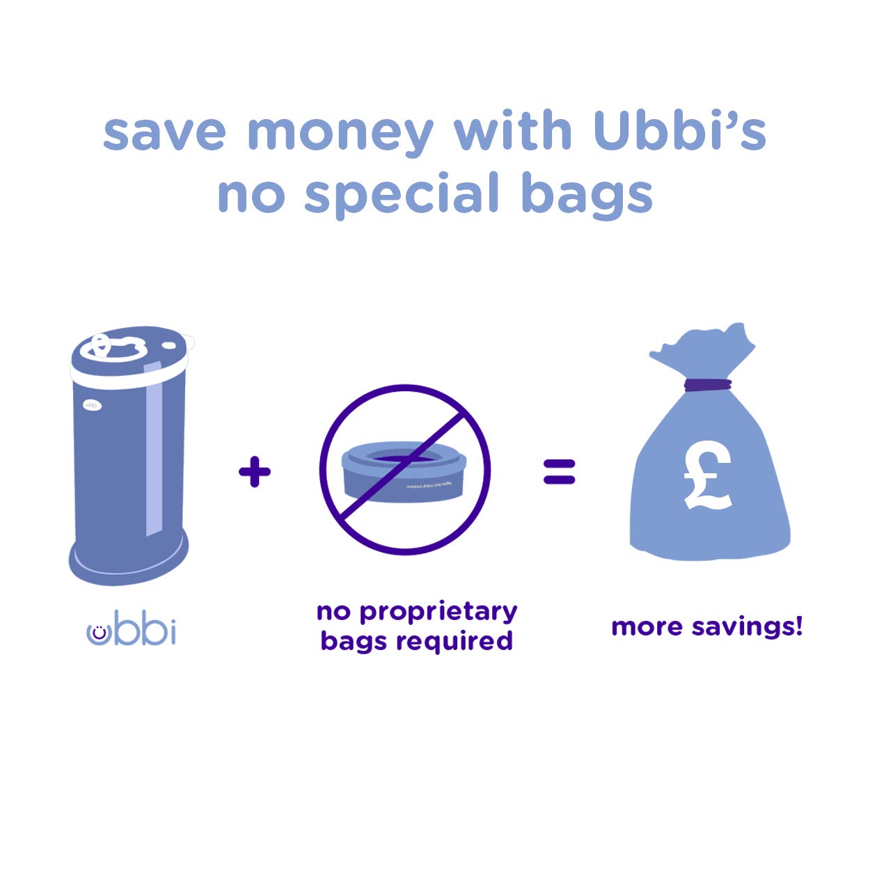 Ubbi Steel Odor Locking, No Special Bag Required Money Saving, Awards-Winning, Modern Design, Registry Must-Have Diaper Pail, Pink