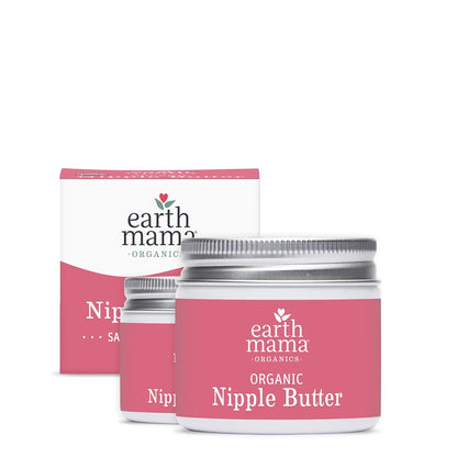 Earth Mama Organic Nipple Butter™ | Nipple Cream Safe for Breastfeeding | Postpartum Essentials for Nursing | Non Lanolin Nipple Cream, 2-Fluid Ounce