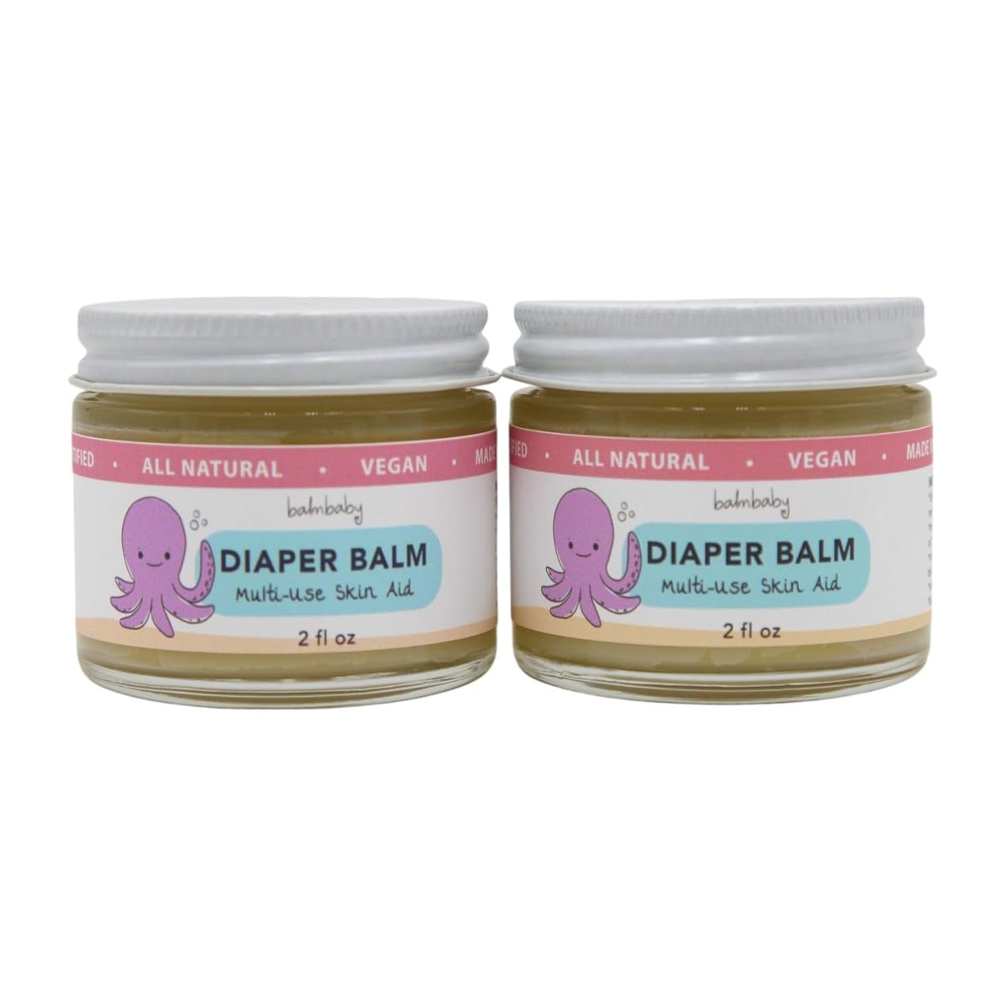 Diaper Balm by Balm Baby – Natural Organic Diaper Rash Cream & Multipurpose Baby Skin Ointment with Organic Calendula, Vegan - Soothing, Healing, Moisturizing – Newborn Cradle Cap