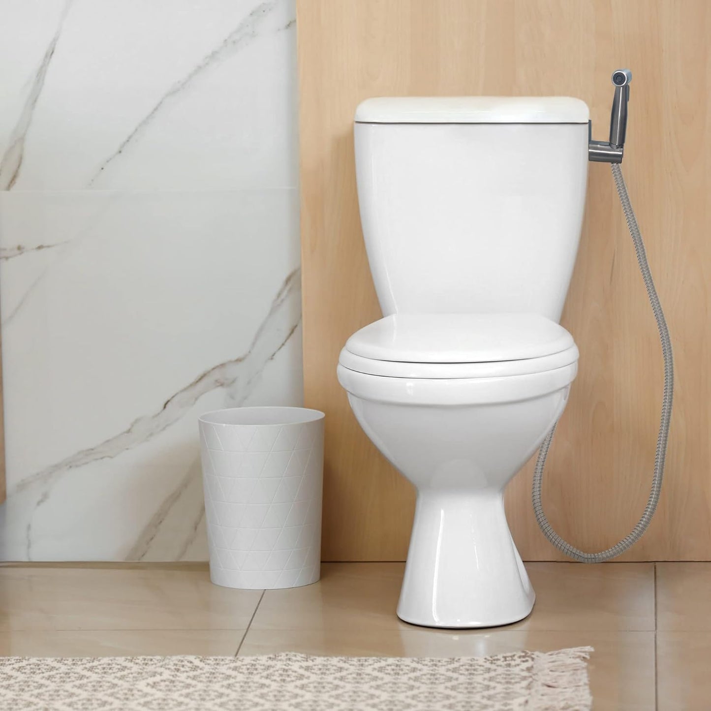 Design House 583906 Modern Single-Function Dual-Mount Hand Held Bidet Sprayer for Bathroom, Matte Black