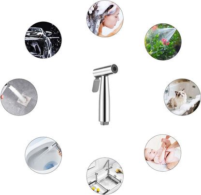 Handheld Bidet Sprayer for Toilet, IDMAX Jet Sprayer for Toilet Muslim Shower Set with 49-inch Hose and Bracket, Adjustable Bidet Attachment Water Pressure Controlfor Feminine Wash