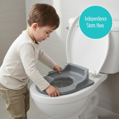 Upseat Soft-Sit Potty Training Seat for Toddlers – Soft Squishy Foam Toddler Toilet Seat with Backrest, Splash Guard & Anti-Slip Base, Non-Toxic Kids Potty Seat, Made in Canada