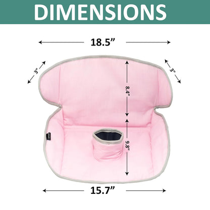 Lynmark® Potty Training Car Seat Protector Cover - Waterproof Soft Piddle Pads for Toddlers and Baby Carseat - Travel-Friendly Universal Washable Liner Mat for Spills, Nappy Leaks, Accidents - Black