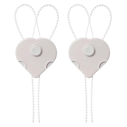Dreambaby Flexi Lock - Cabinet & Drawer Handle Locks - Cabinet Safety Straps - with Multi-Touch Release System - White - 2 Count (Pack of 1) - Model L185