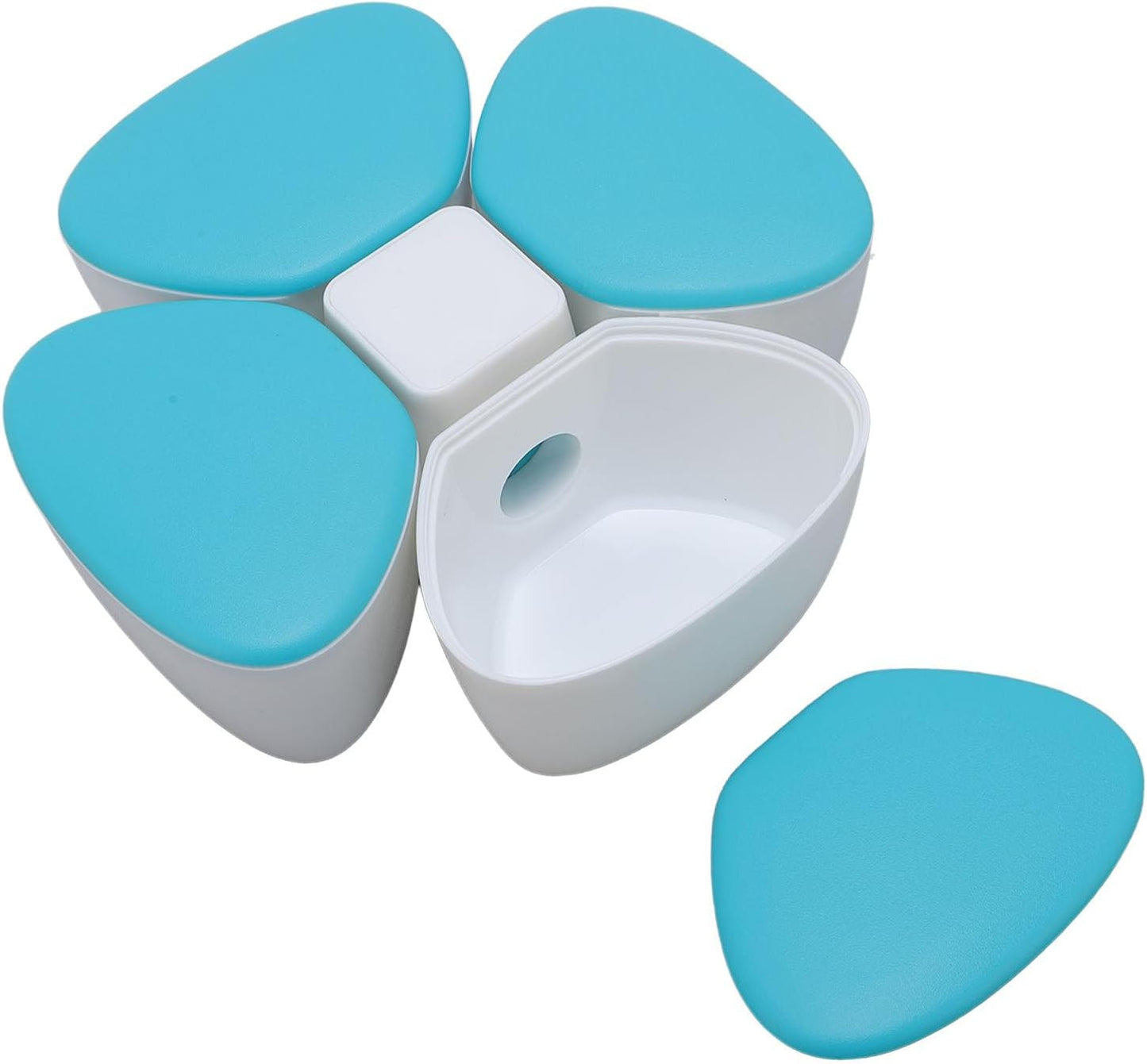 Baby Formula Dispenser Portable 4 180ml Compartments Milk Powder Dispenser Container Non Spill Strong Seal Milk Powder Snack Container (Colorful)