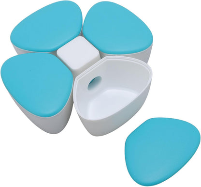 Baby Formula Dispenser Portable 4 180ml Compartments Milk Powder Dispenser Container Non Spill Strong Seal Milk Powder Snack Container (Colorful)