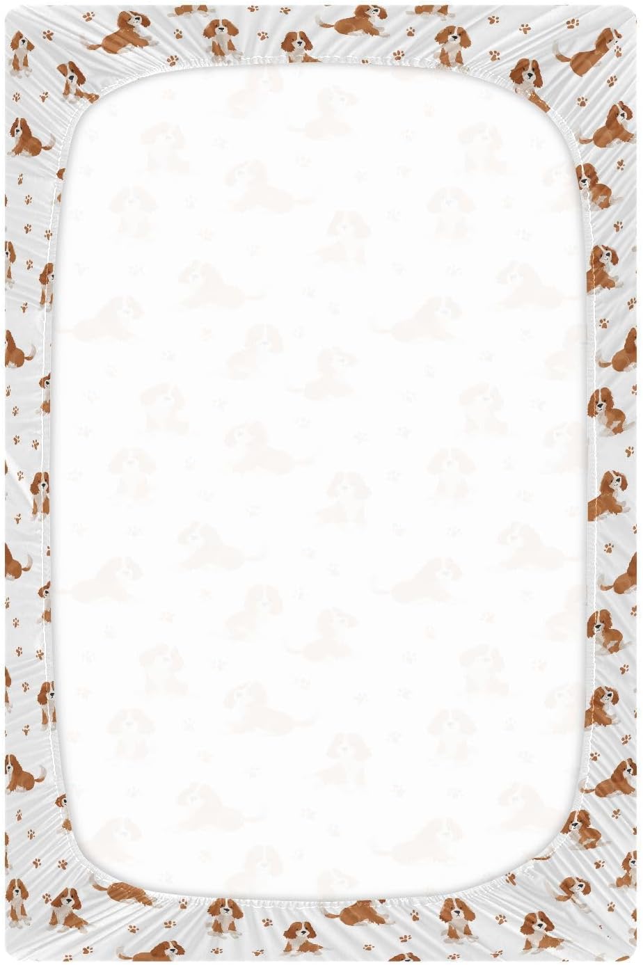 Baby Crib Sheet Cute Goose Flowers Crib Mattress for Boys and Girls Playard Sheet Soft Breathable Fitted Baby Mattress Cover 52x28in
