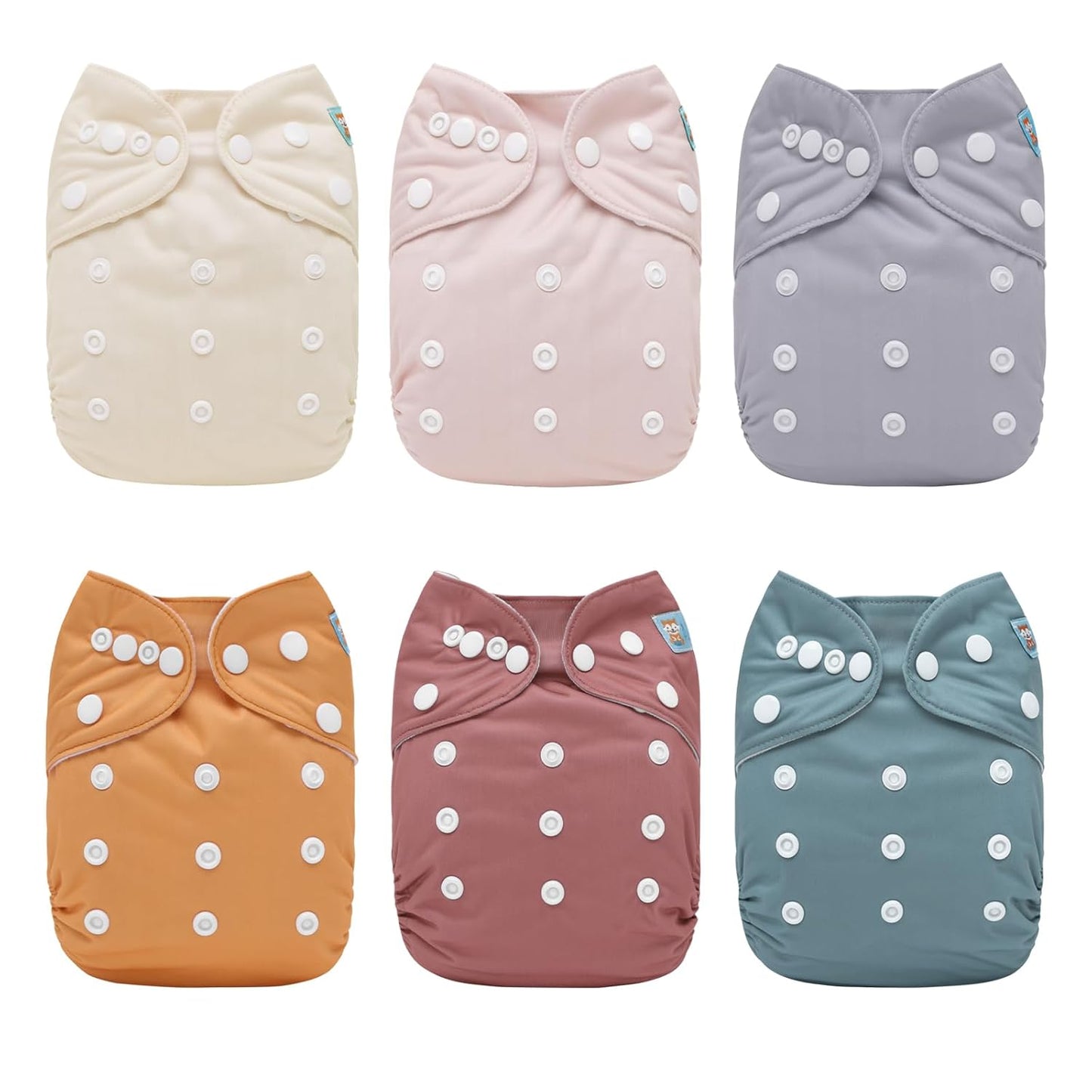 ALVABABY 12pcs Microfiber Inserts,Soft Cloth Diaper Liner,3-Layer Absorbent Inserts,Reusable for Baby Cloth Diapers 12T