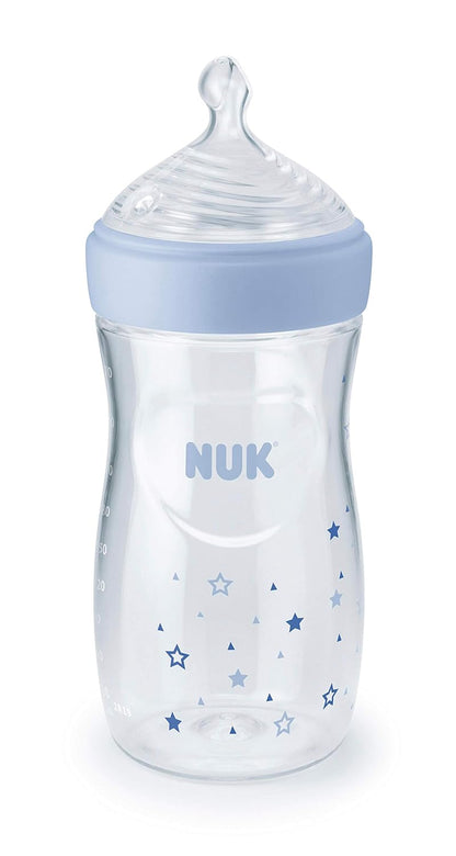 NUK Simply Natural Baby Bottles with SafeTemp Gift Set - Includes 4 Bottles