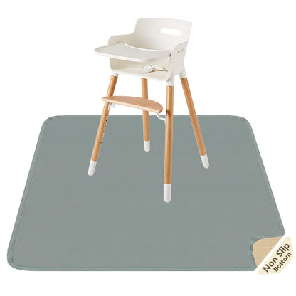 Splat Mat for Under High Chair/Arts/Crafts by CLCROBD, 51" Baby Anti-Slip Food Splash and Spill Mat for Eating Mess, Waterproof Floor Protector and Table Cloth