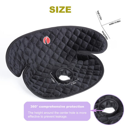 Baby Piddle Pad Car Seat Liner,Potty Training car seat Protector with Waterproof Liner for Child Safety Car Seat Stroller and Dinner Chair,Machine Wash and Dry (Plus-Grey)