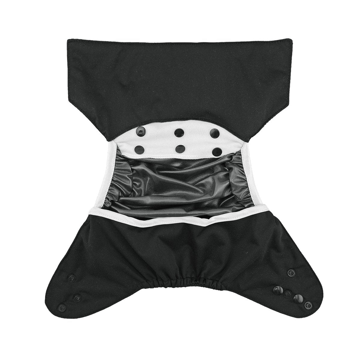 babygoal Cloth Diaper Covers 6 Pack with Wet Bag for Fitted Diapers and Prefolds with Double Gussets, Adjustable and Reusable for Baby Boys and Girls