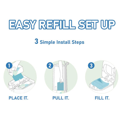 Diaper Pail Refills Bags with 30 Bags Compatible with Genie Easy Roll Signature Diaper Pails and Platinum Diaper Pails, Lasts Up to 8 Months, 7-Layer Odor-Barrier Technology, 4 Pack (120 Bags)