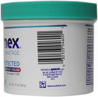 Balmex Adult Care Rash Cream, 12oz, (Pack of 2)