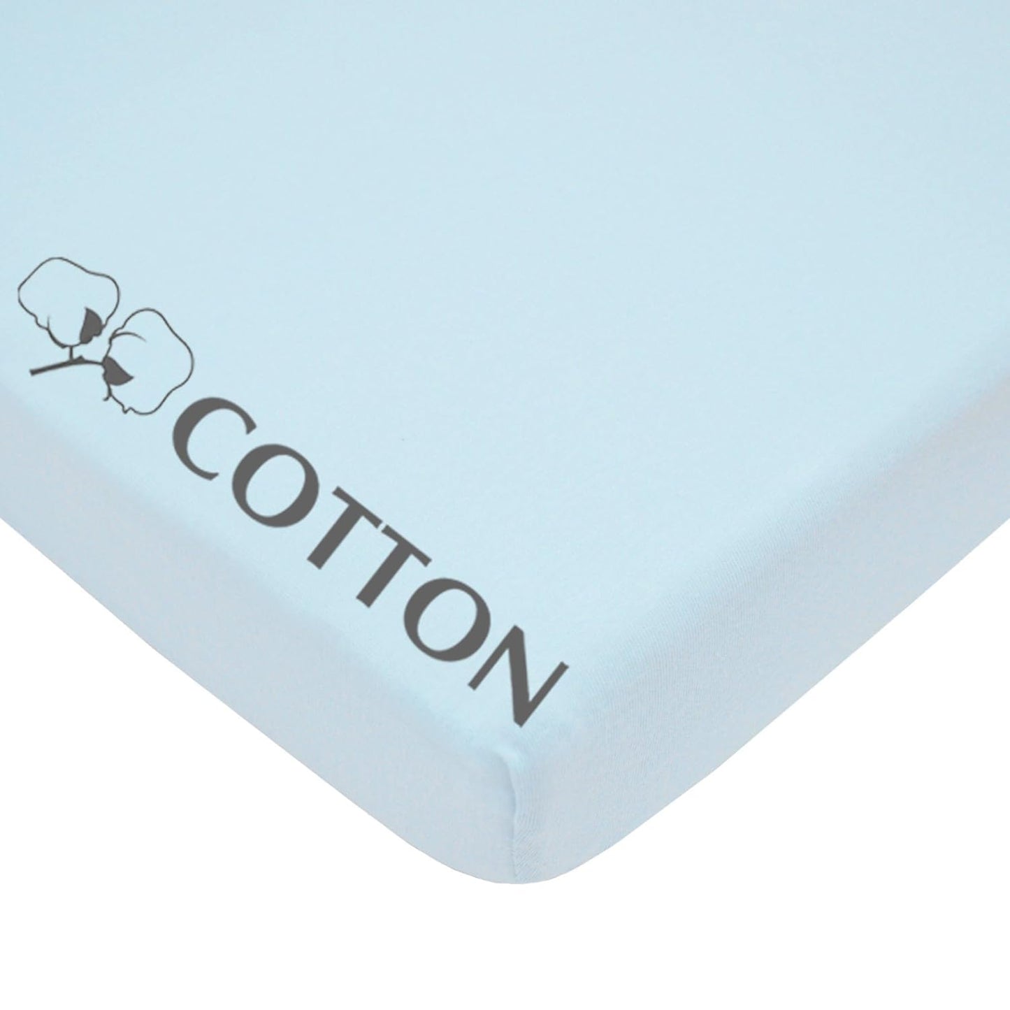 American Baby Company 100% Natural Cotton Fitted Pack and Play Sheet 39" x 27" - Soft & Breathable Pack N Play Sheet for Playpen, Playard & Mini Crib Mattress, Navy Whale, for Boys & Girls