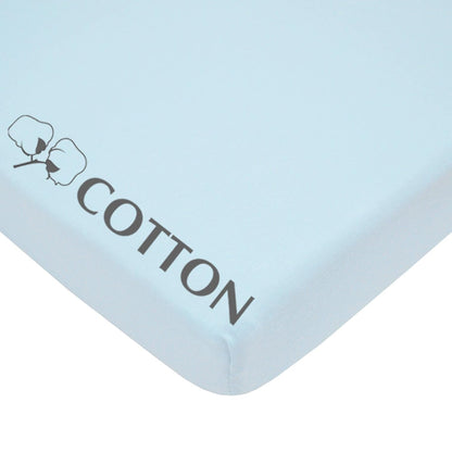 American Baby Company 100% Natural Cotton Fitted Pack and Play Sheet 39" x 27" - Soft & Breathable Pack N Play Sheet for Playpen, Playard & Mini Crib Mattress, Navy Whale, for Boys & Girls