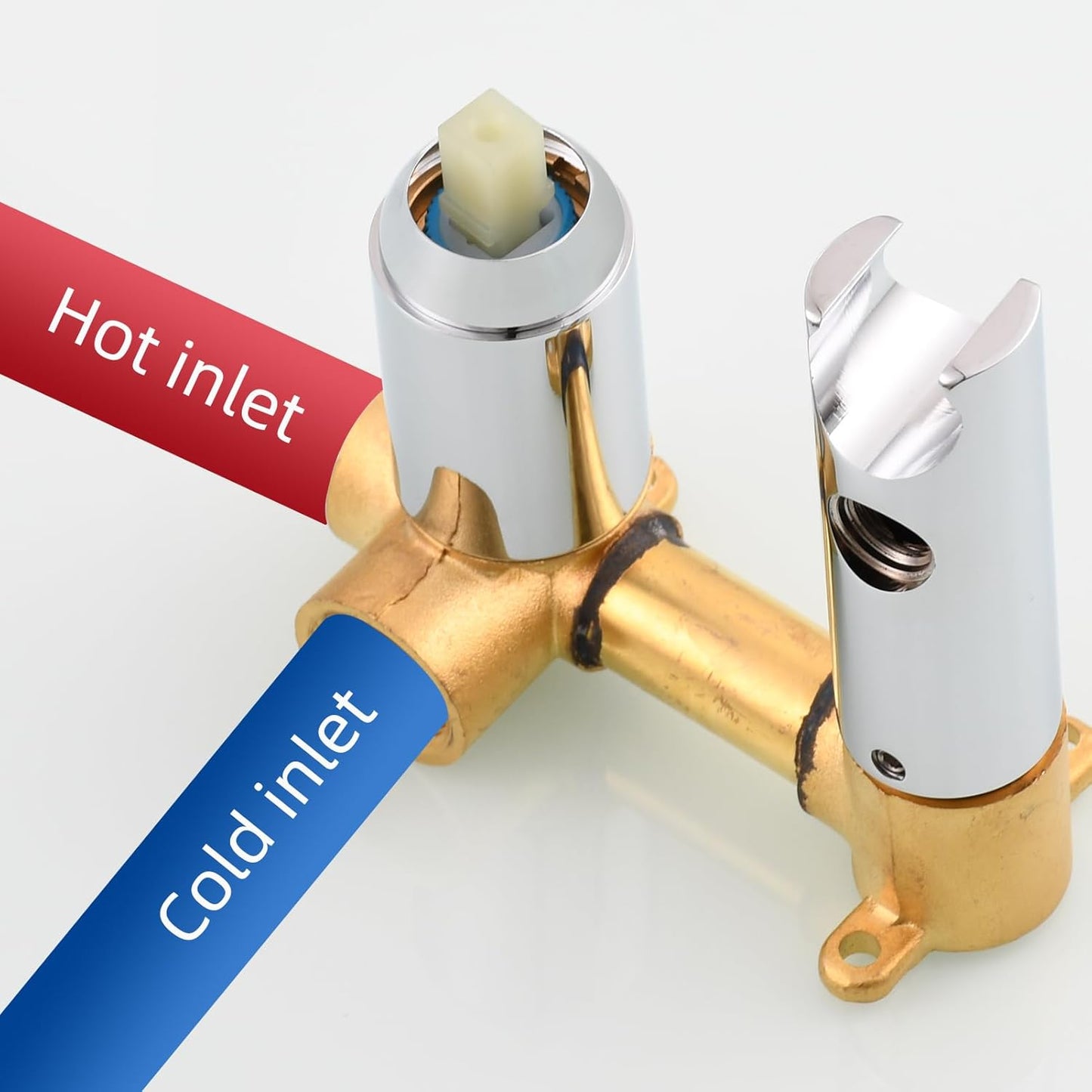 Tecmolog Stainless Steel Bathroom Bidet Sprayer Set Concealed Bidet Sprayer for Toilet Hot and Cold Handheld Cloth Diaper Sprayer Kit