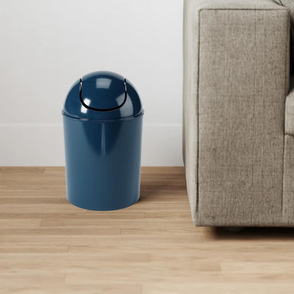 Umbra 1.25 Gallon Mini Waste Can with Removable Swing-Top Lid - Small Garbage Bin for Kitchen, Bathroom, Bedroom, Office - Compact Trash Can Fit Under Tables & Counters - Yellow