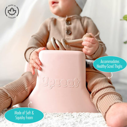 Upseat – The Original Ergonomic Baby Floor & Booster Seat with Tray, Developed with Physical Therapists for Upright Posture & Healthy Hip Development, 4–24 Months, Dishwasher-Safe Extra-Large Tray