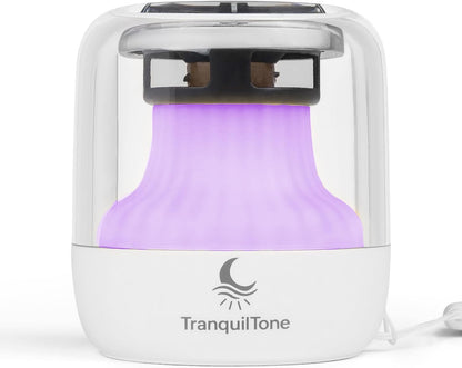 Mini Sleep Sound Machine for Baby, Kids & Adults – 15 Calming Sounds, Soft Night Light, USB-C Rechargeable (10+ hrs), Timer – Portable Travel White Noise Machine by TranquilTone