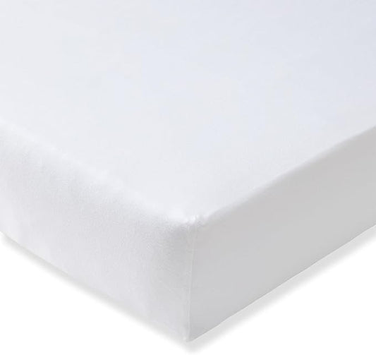 Burt's Bees Baby Essential Organic Cotton Fitted Crib Sheet, Breathable for Boy Girl Standard Crib & Toddler Mattresses