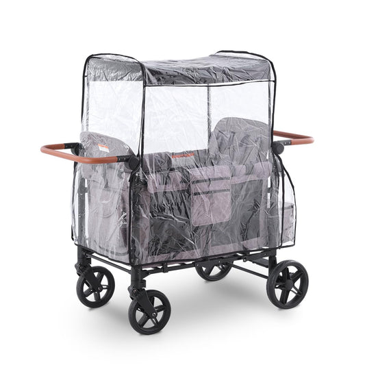 SeedFuture Raincover for W4 Stroller Wagon, Rain Cover Compatible with WONDERFOLD W4, Waterproof, Windproof, Protect from Dust and Snow