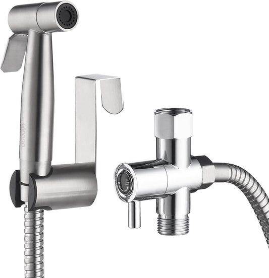 Bidet Sprayer for Toilet & Cloth Diaper Cleaning: Handheld, Adjustable &
