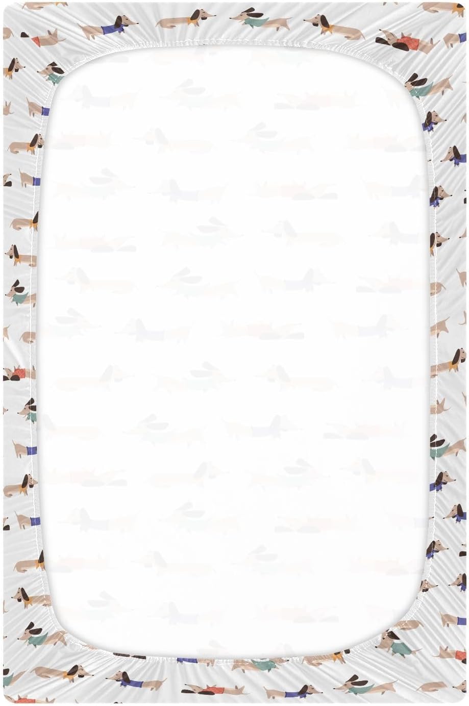 Fitted Crib Sheets Cactus and Floral Stretchy Portable Playard Sheets for Baby Toddler, Breathable Soft Mini Crib Mattress 52 x 28 in for Boys and Girls