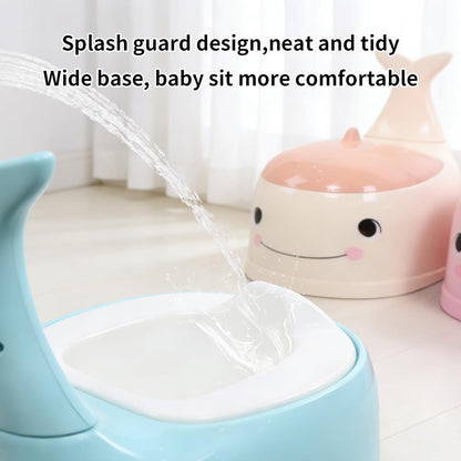 Potty Seat Baby Training Chair Boys Girls Toddler Whale Comfortable children 1-5 years old Baby toilet Animal seat with lid back potty trainer (Pink)