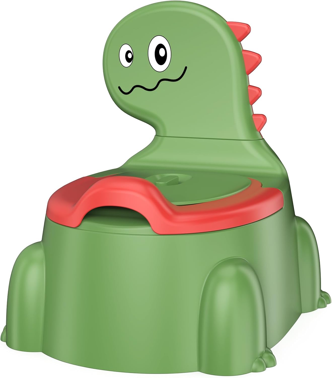 Potty Training Toilet, Toddler Potty Training Seat Baby Potty Chair, Dinosaur Toilet Potty Seat for Boys Girls Kids Toddlers, Portable Travel Potty with lid,Urinal, Splash Guard, Non-Slip Pad(Blue)