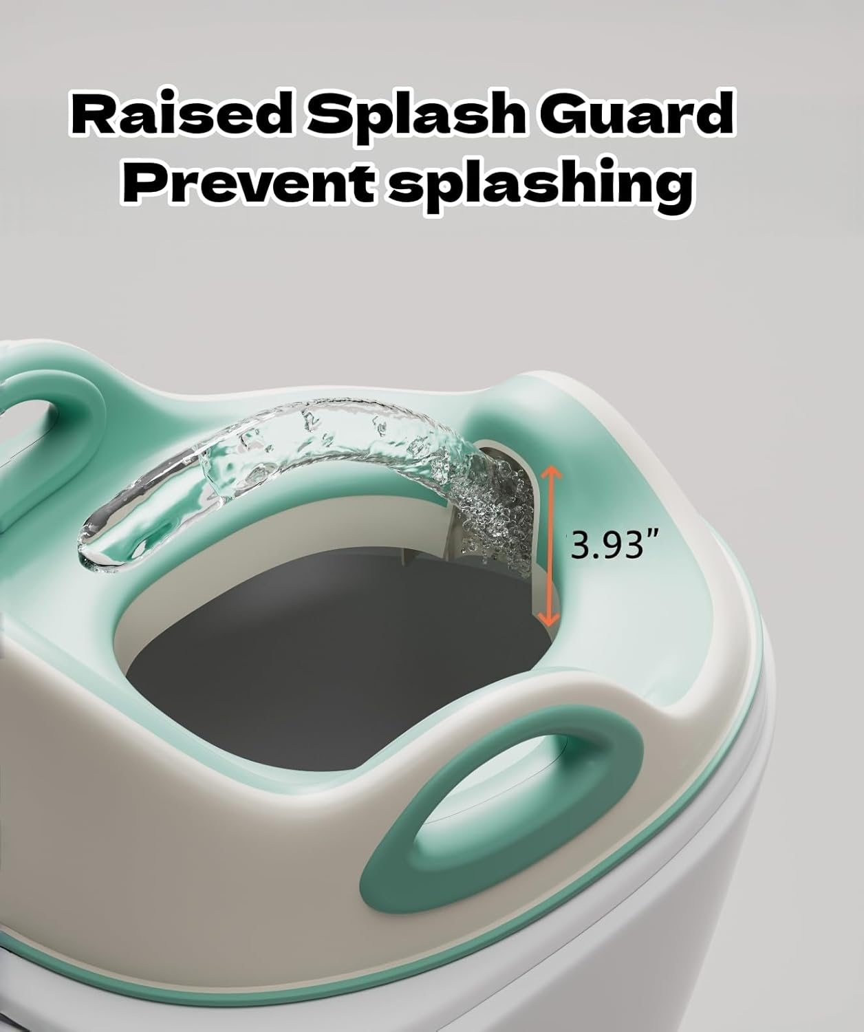 Potty Training Seat for Boys and Girls – Baby Potty Training Seat with Detachable Soft Cushion Sturdy Handle and Backrest，Toddler Potty Training Toilet Seat for Kids, Splash Guard for Toilet Toddler