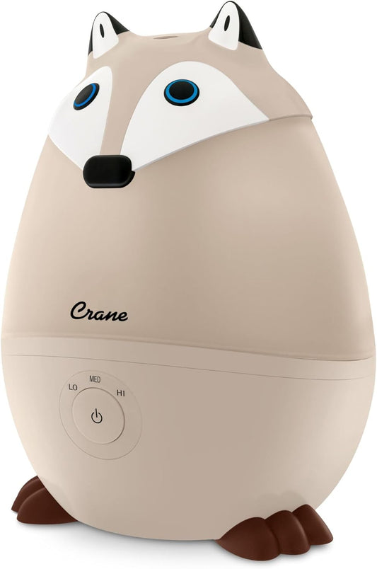 Crane Baby Mini Adorable Snow Owl Baby Humidifier, 0.5 Gal Cool Mist Humidifiers with Aroma Tray and Nightlight, Whisper Quiet Ultrasonic Humidifier for Baby and Toddler Room, Congestion Relief