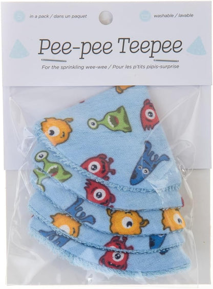 Washable Cotton Pee-Pee Teepees That Shield Baby Boys Pee During Diaper Changes. Makes a Great add-on Gift for a Baby Shower Thanks to its Fun, Gift-Ready Store Packaging. 5 Pack. Western