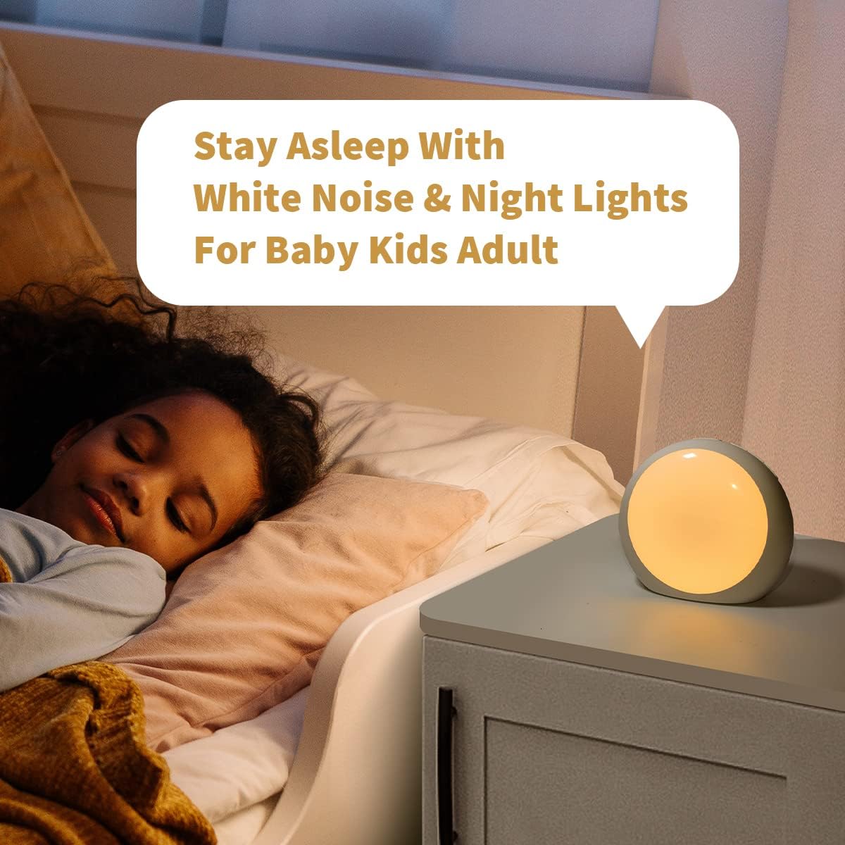 Loud Brown Noise Sounds White Noise Machine 30 Soothing Sounds 12 Color Night Lights Auto-Off Timer Sleep Machine with Memory Function for Baby Kids Adult for Office Privacy White Elephant Gifts