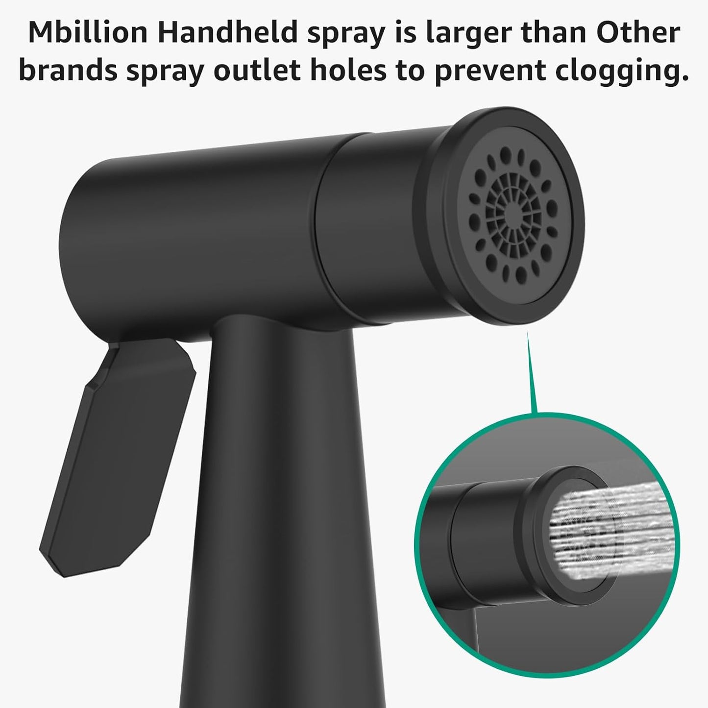 Handheld Bidet Sprayer for Toilet Brushed Nickel with Leakproof Hose,Stainless Steel Cloth Diaper Sprayer,Adjustable Water Pressure,Dual Mode Wall/Toilet Mount Jet Spray for Baby Feminine Senior Wash