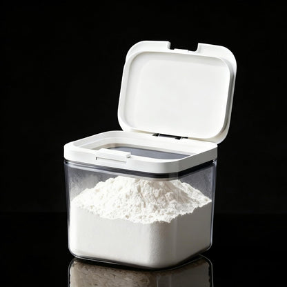 Flour Container - 5.5 L /5.81qt/5kg Large Flour Dispenser Keep Your Flour Fresh and Dry Easily with Kitchen Essential