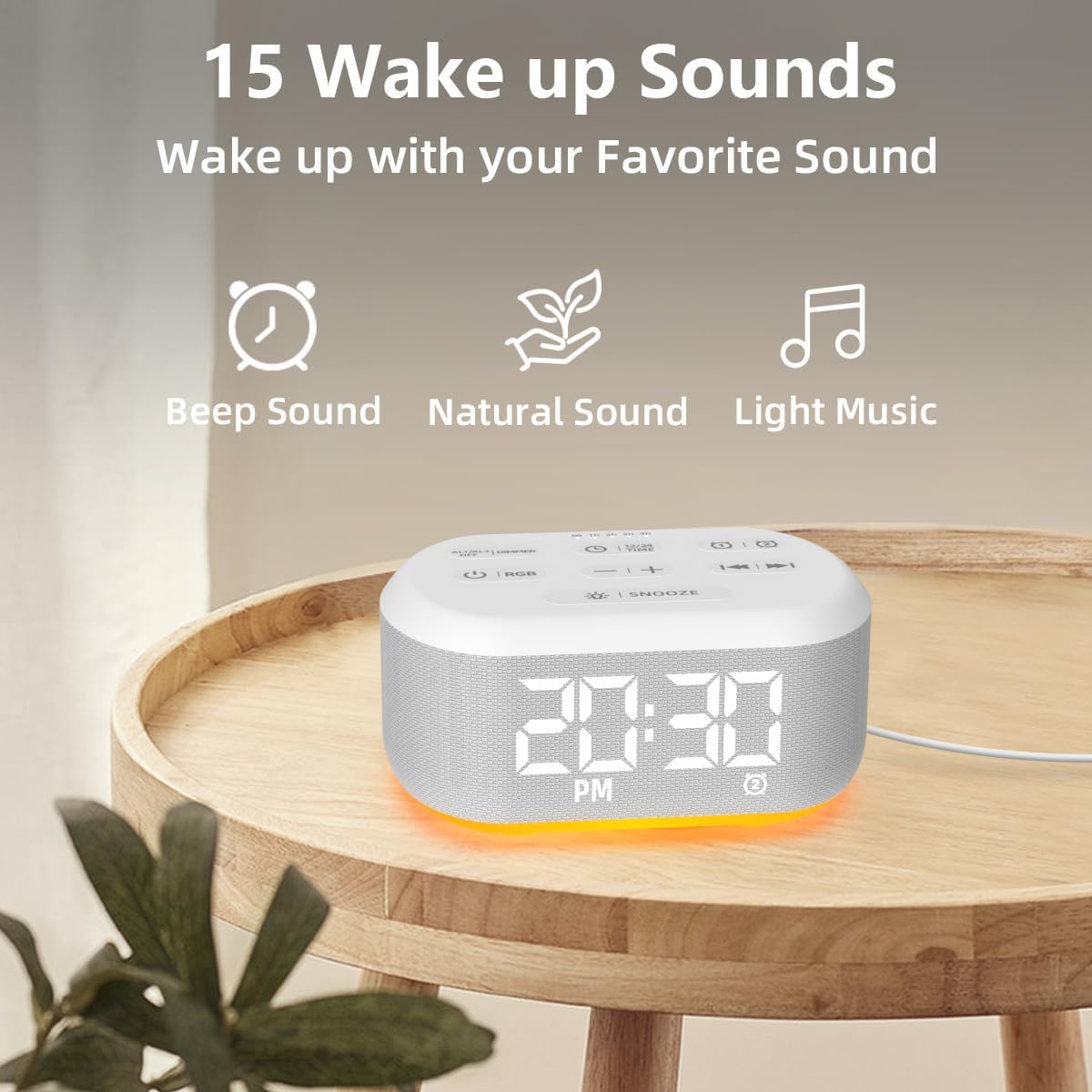 Brown Noise Sound Machine 30 Soothing Sounds White Noise Machine with 12 Night Light Colors Sleep Machine for Adults Baby Kids 36 Volume Levels Noise Canceling for Office Home Privacy